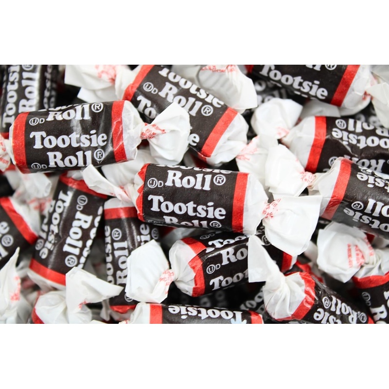 Chocolate Mini Tootsie Rolls – Bulk Tootsie Rolls Candy, Individually Wrapped Mini Bites Midgees, By Queen City Candy Cave (4 Po