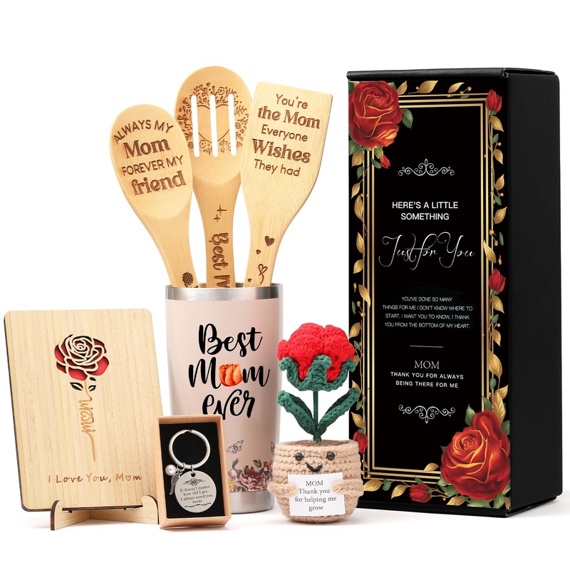 Gifts Basket For Women, Birthday Gifts Care Package For Mom From Son Daughter, Cooking Mother Gift Set, Kitchen Gifts For Mom-Id