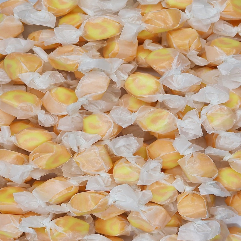 Gourmet Soft And Chewy Salt Water Taffy Candies – Individually Wrapped – Bulk Bags (Mango, 3 Pound (Pack Of 1))