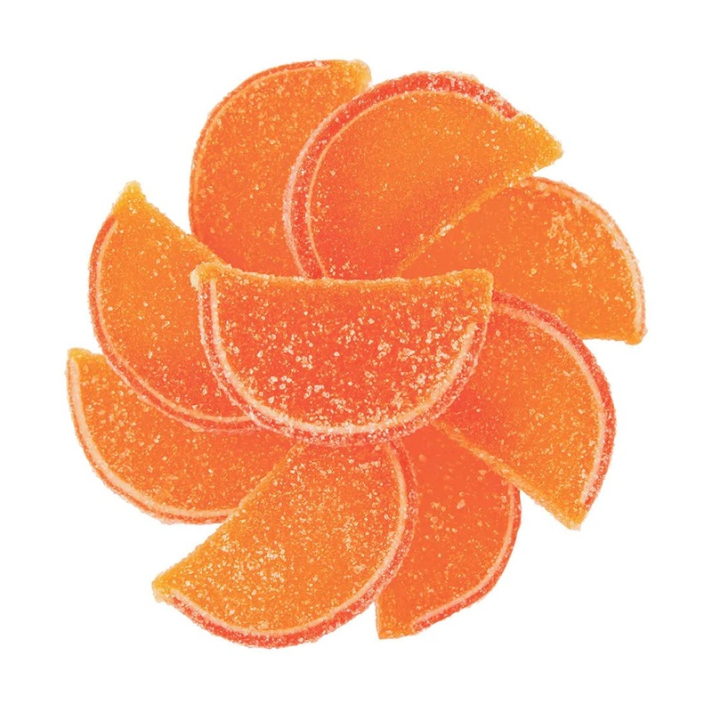 Ny Spice Shop Fruit Slices Jelly Candy – 1 Pound Orange Candied Fruit – Fruit Candy Slices – Bulk Gummy Candy Slices – Old Fashi