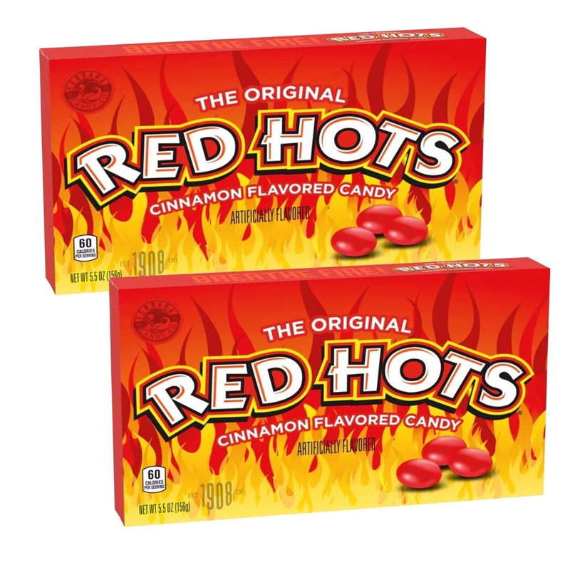 Red Hot Cinnamon Flavored Hard Candy, Cinnamon Imperial Candy (2 – Pack)
