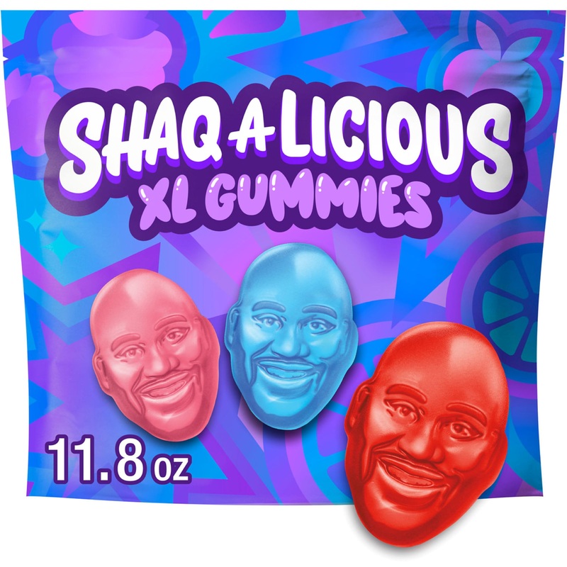 Shaq-A-Licious Xl Gummies Original Flavor Chewy, Candy Bag, 11.8 Oz