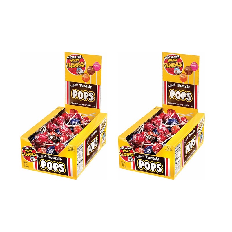 Tootsie Pops Assorted – 100 Count (2 Pack)