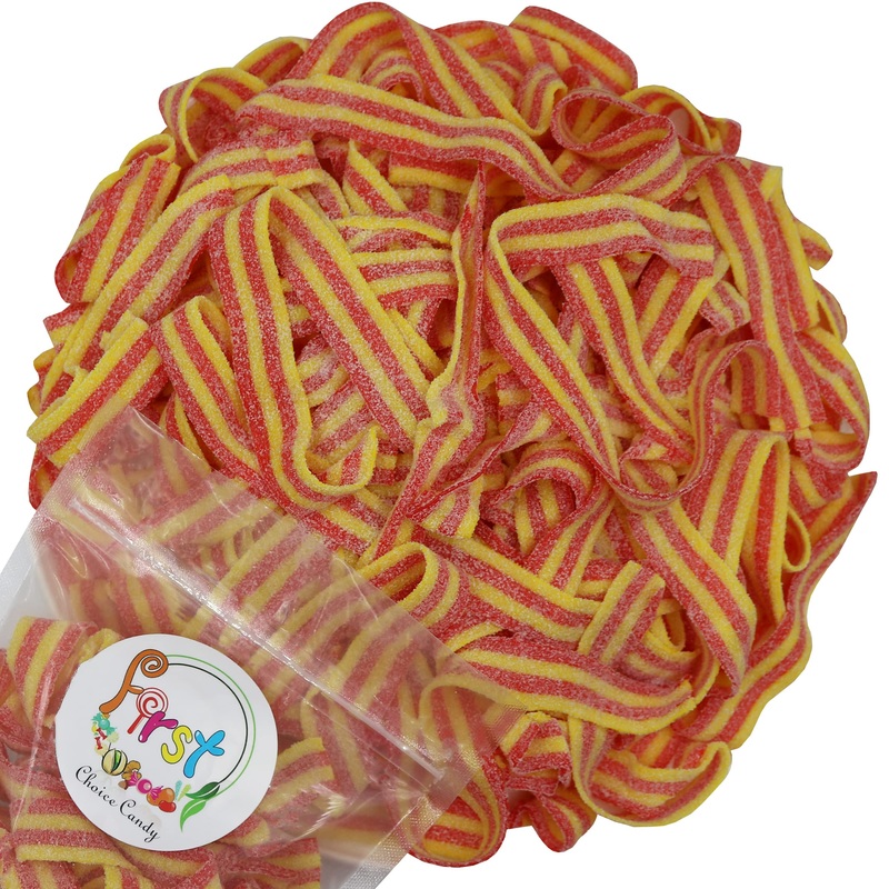 Variety Color Sour Gummy Belts (Strawberry Banana, 2 Lb)