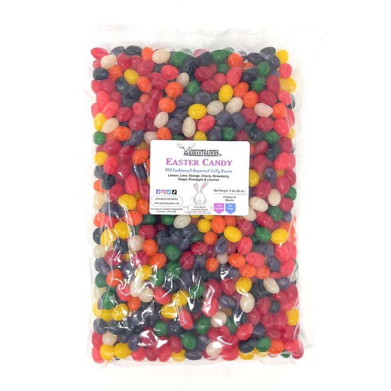 Yankeetraders Old Fashioned Jelly Beans, 5 Pound Assortment, Bulk, Easter, Spring
