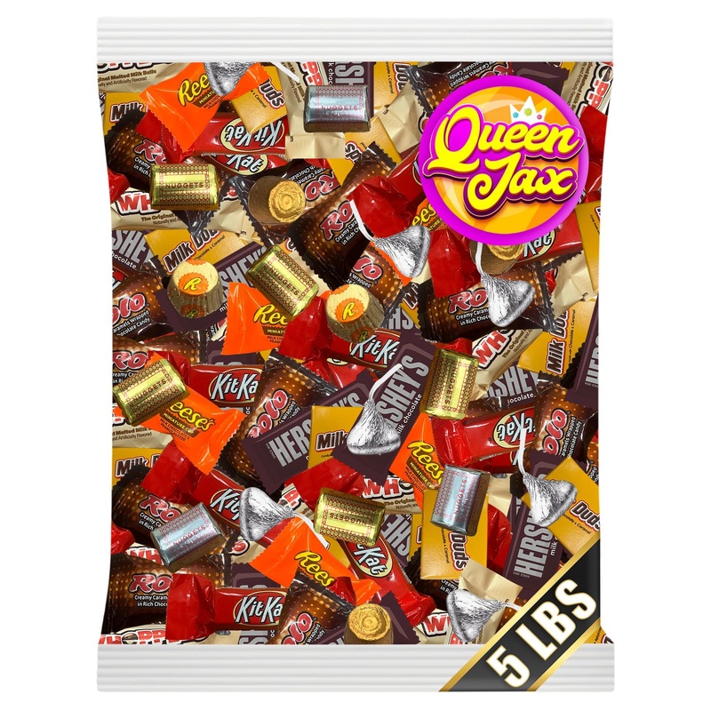 Assorted Chocolate Candy Variety Pack – 5 Lb Bulk Candies Chocolate Mix – Bulk Mini Chocolates Candy Bars Individually Wrapped C