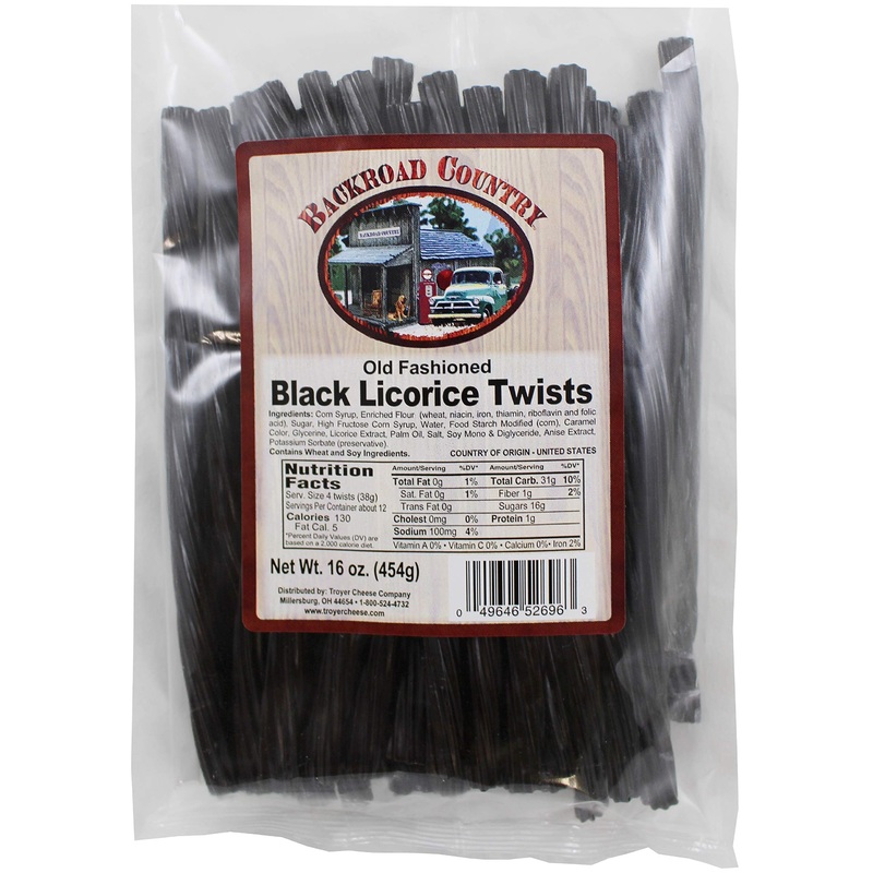 Backroad Country Black Licorice Twists 16 Ounces (Pack Of 1)