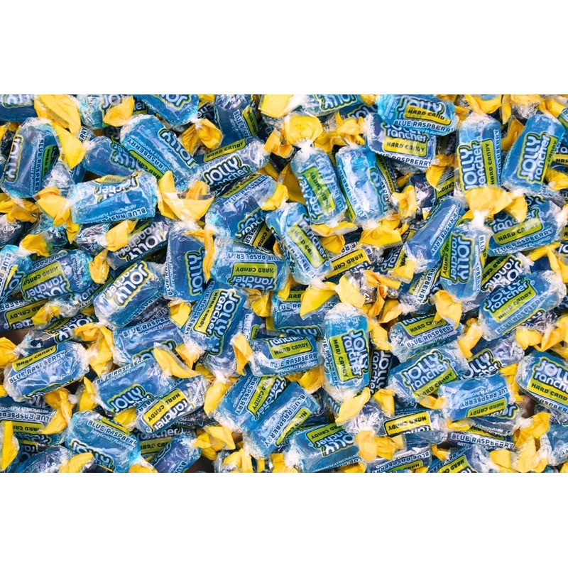 Blue Raspberry Jolly Ranchers Hard Candy Bulk – All Blue Jolly Ranchers Only – By Queen City Candy Cave (1 Pound)