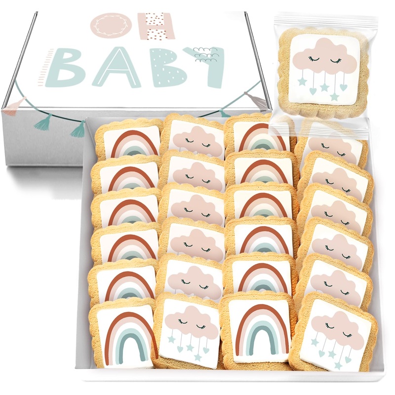 Boho Baby Cookies Individually Wrapped Party Favors Baby Shower 24 Pack Bulk For Kid