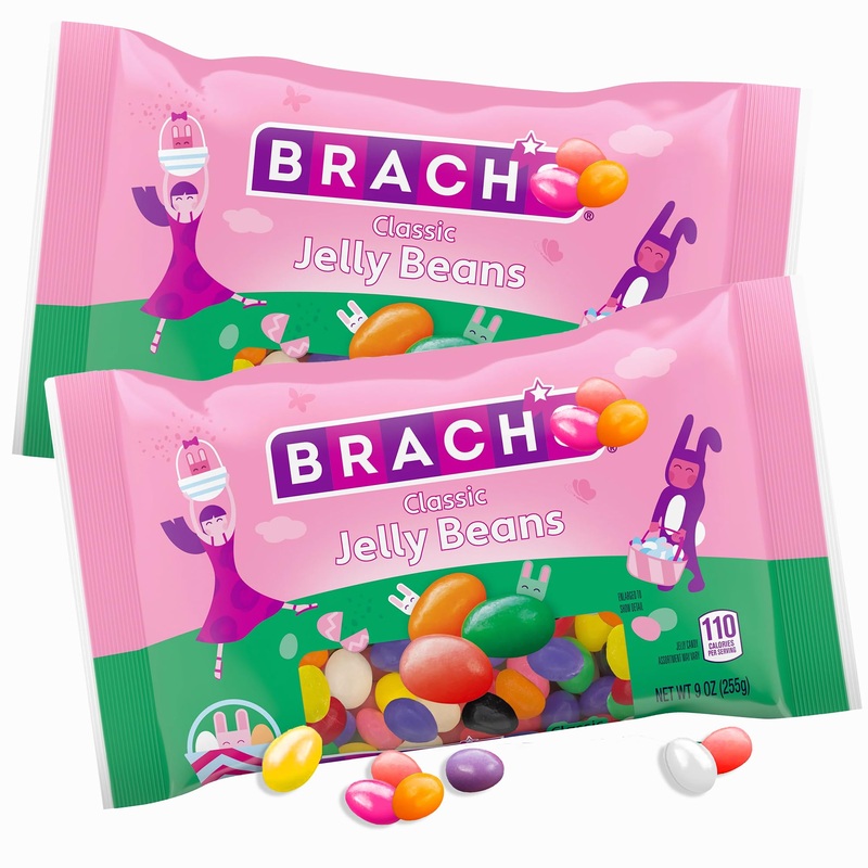 Brach Assored Classic Jelly Beans 2 Pack – Fruity Flavored Jellybeans For Parties, Candy Buffet, Snacks And Treats – 9Oz Bags
