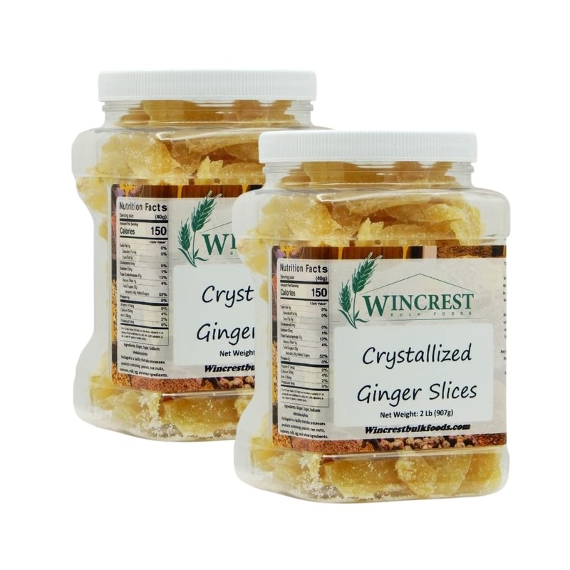 Crystallized Ginger Slices – 2 Lb Tub (Pack Of 2)