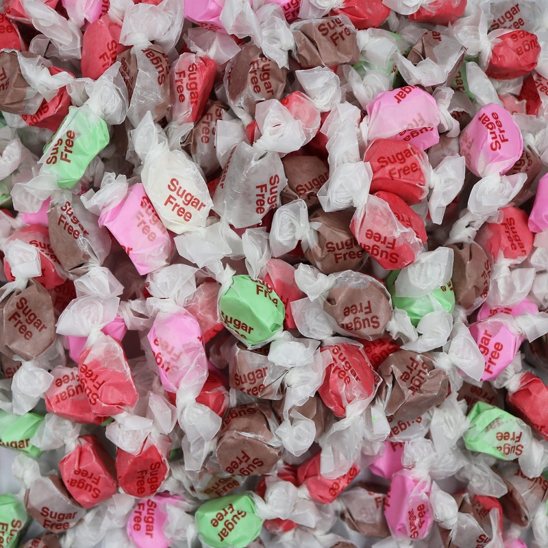 Gourmet Soft And Chewy Salt Water Taffy Candies – Individually Wrapped – Bulk Bags (Sugar Free Taffy Lite, 2 Pound (Pack Of 1))