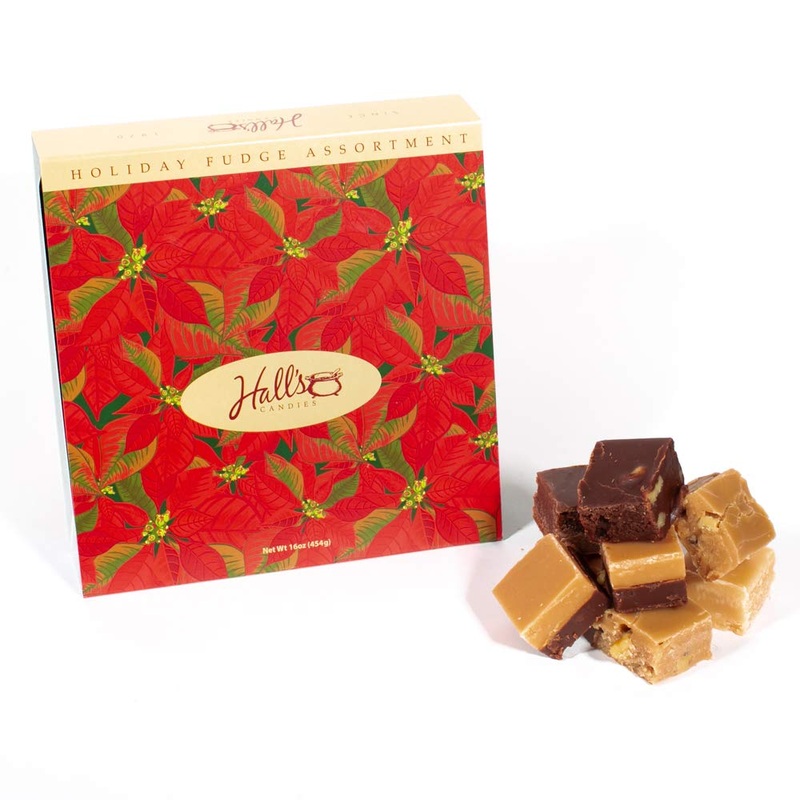 Hall’S Assorted Fudge ”Merry Christmas” Gift Box, 16 Oz.