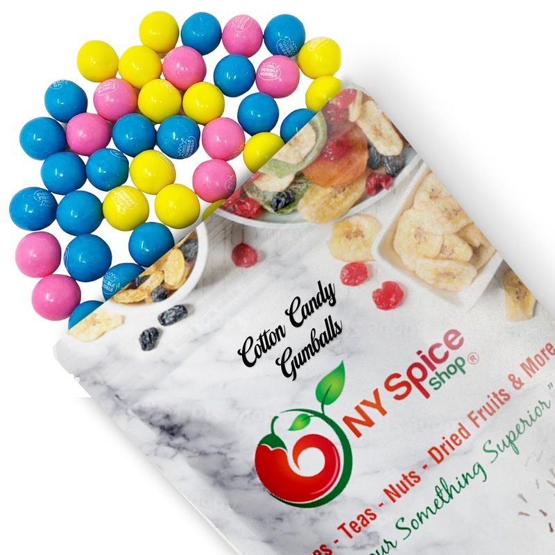 Ny Spice Shop Cotton Candy Gumballs – 1 Pound Gumballs For Gumball Machine – Chewing Gum Dubble Bubble Gumballs – Fruit Flavored