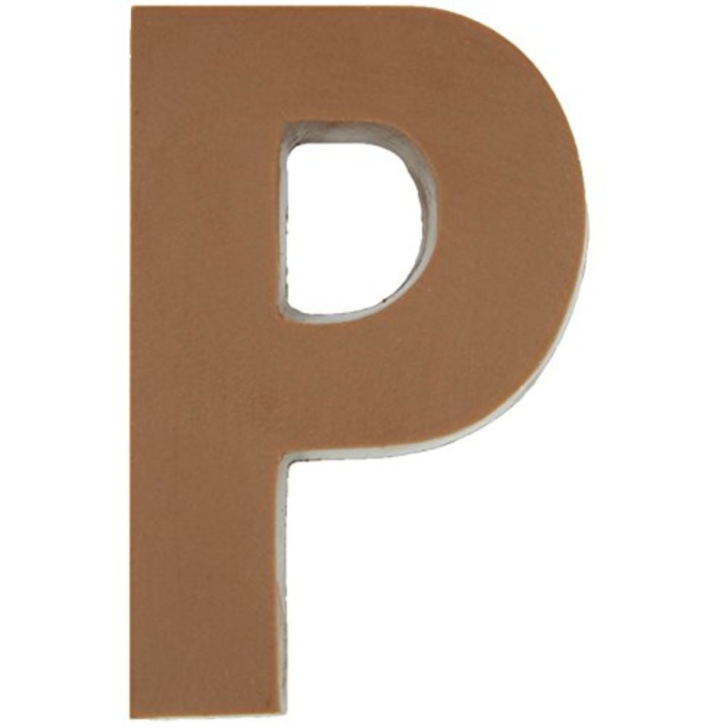 Philadelphia Candies Solid Milk Chocolate Alphabet Letter P, 1.75 Ounce Novelty Gift