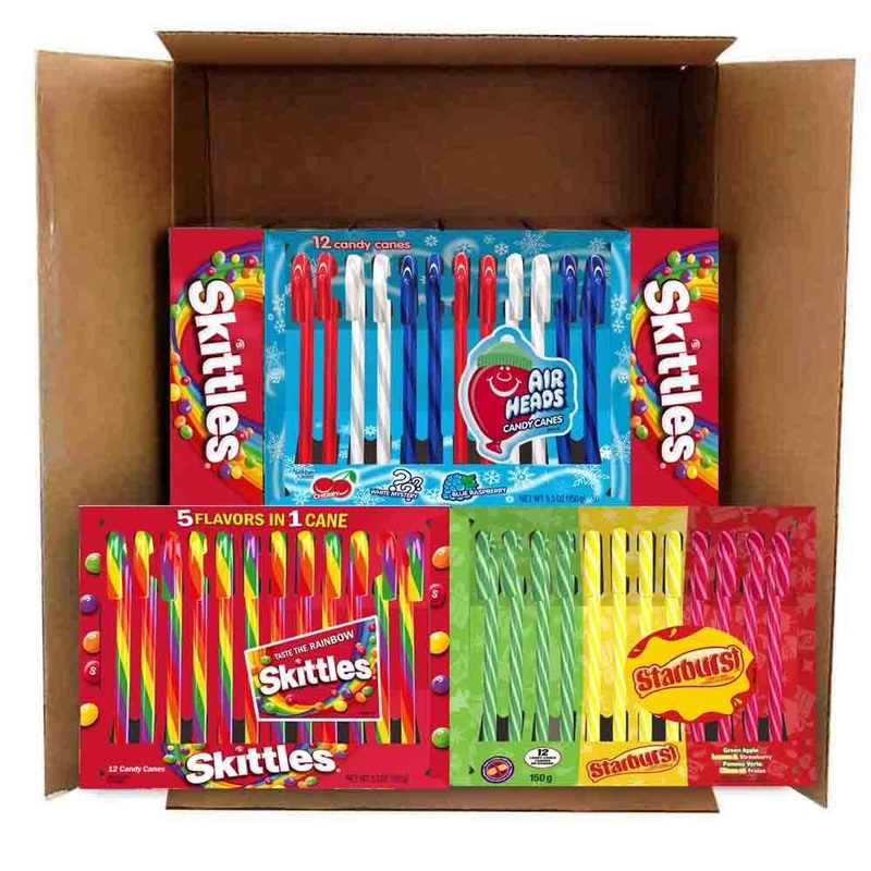 Skittles, Starburst And Airheads Candy Cane Mix – 144 Count