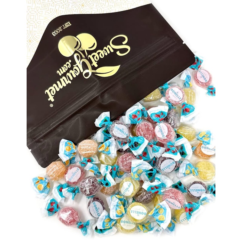 Sweetgourmet Sugar-Free Italian Assorted Fruit Jellies | Individually Wrapped | 2 Pounds