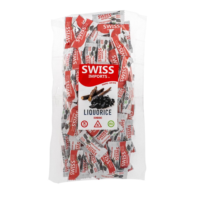 Swiss Imports Sugar Free Bonbons Hard Candy Drops, Licorice, 100 Individually Wrapped Pieces, 250G/8.8Oz