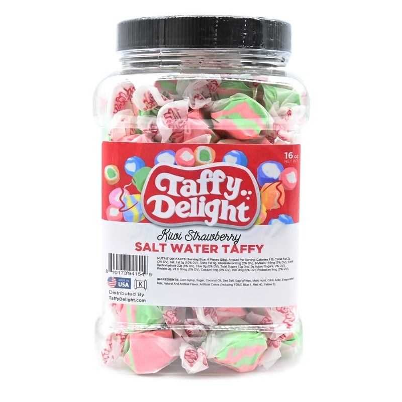 Taffy Delight Salt Water Taffy (16Oz, Kiwi Strawberry)