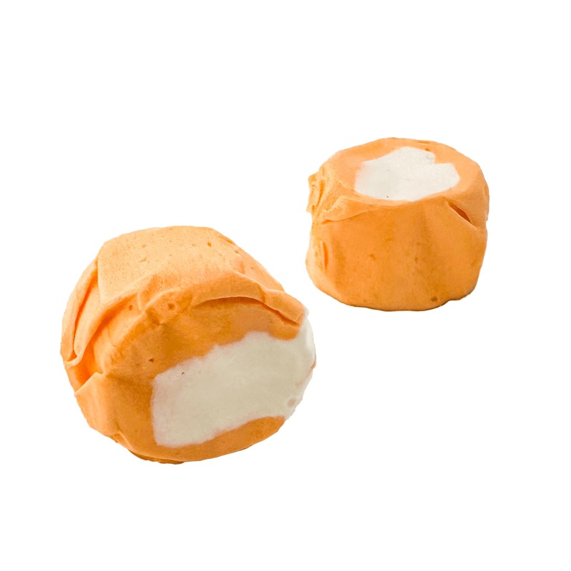 Tangerine Salt Water Taffy By Snack Attack, Individually Wrapped Bulk 3Lb Bag – Chewy Saltwater Taffy Candy, Classic Tangerine F