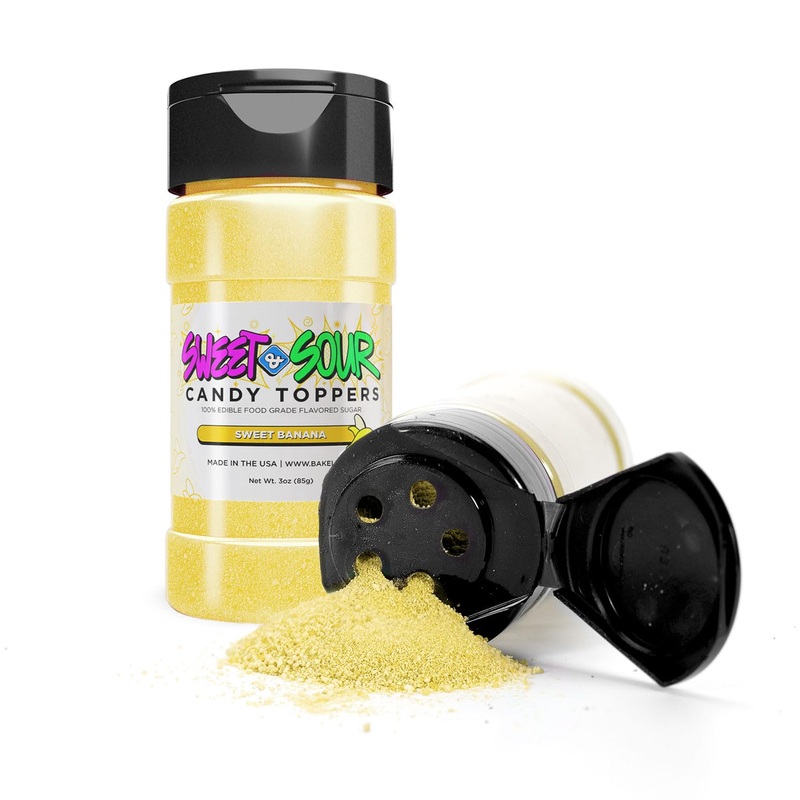 Bakell – Sweet Banana Candy Topper (85G 1X Shaker Jar) For Fruit, Food & Desserts