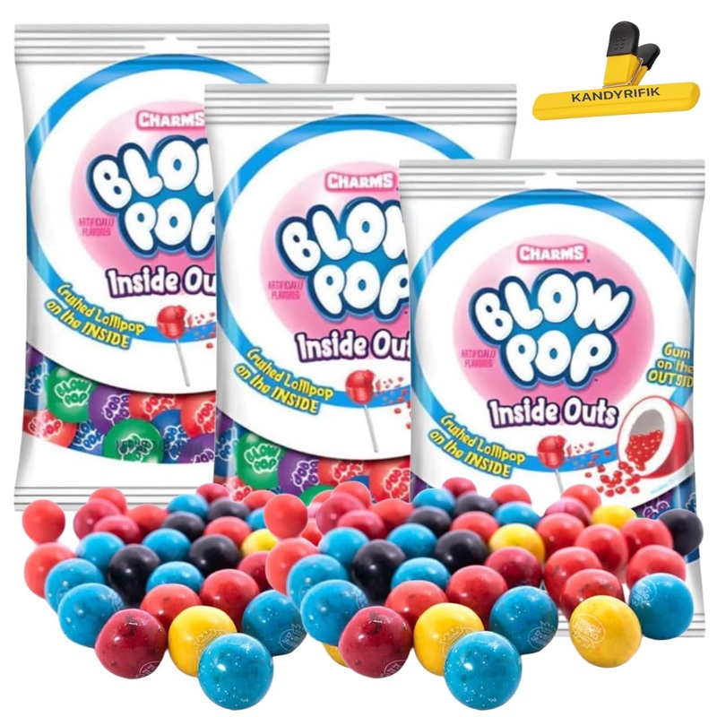 Blow Pops | Charms Blow Pop Gumballs Candy, Inside Outs, 7Oz – (3 Pack)