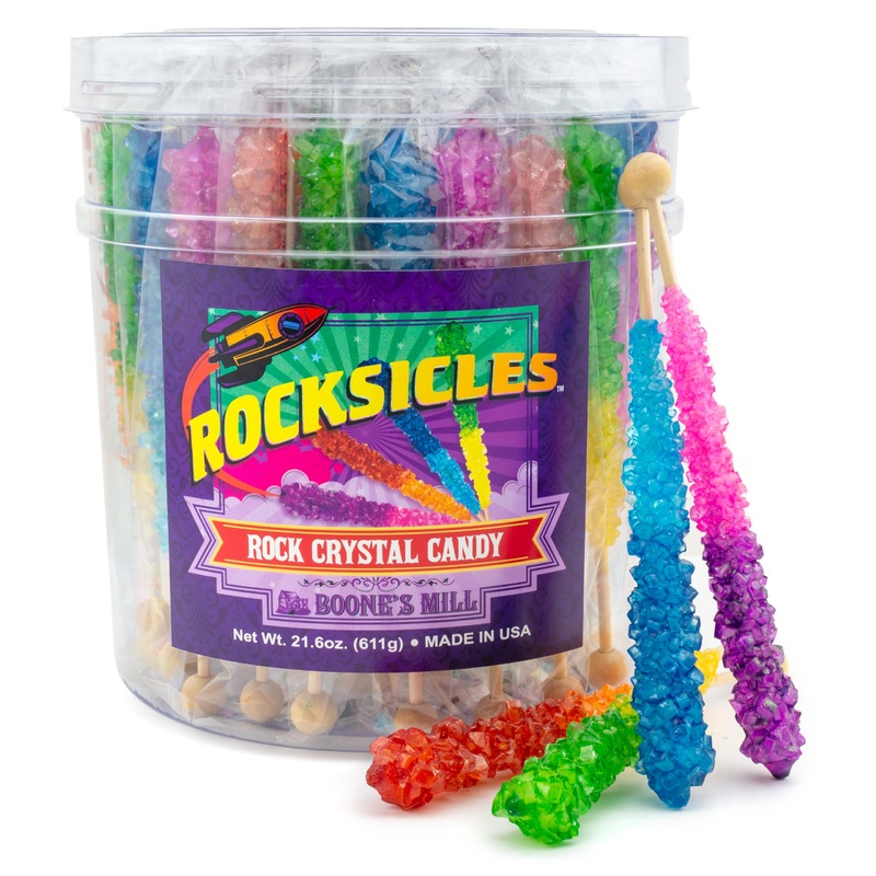 Boone’S Mill Rocksicles – 36 Extra Large Rock Candy Sticks – Assorted Double Flavors