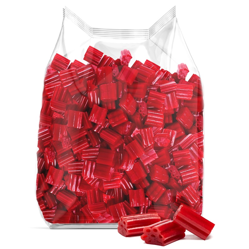 Bulk Cherry Flavored Licorice Bites 3 Pound Bag – Soft & Chewy Cherry Candy For Party Favors, Candy Buffets & Treats – Bulk Cand