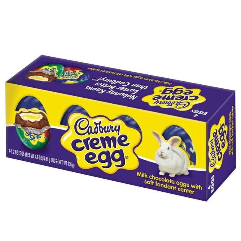 Cadbury Creme Eggs, 1.2-Ounce (Pack Of 4) In Tundras Box
