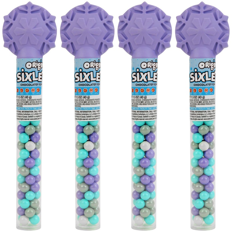 Colorful Chocolate Candy Cane – 4 Canes Of Sixletscandy For Party Favors, Gifts, Candy Buffets, Everyday Snacking, And Seasonal