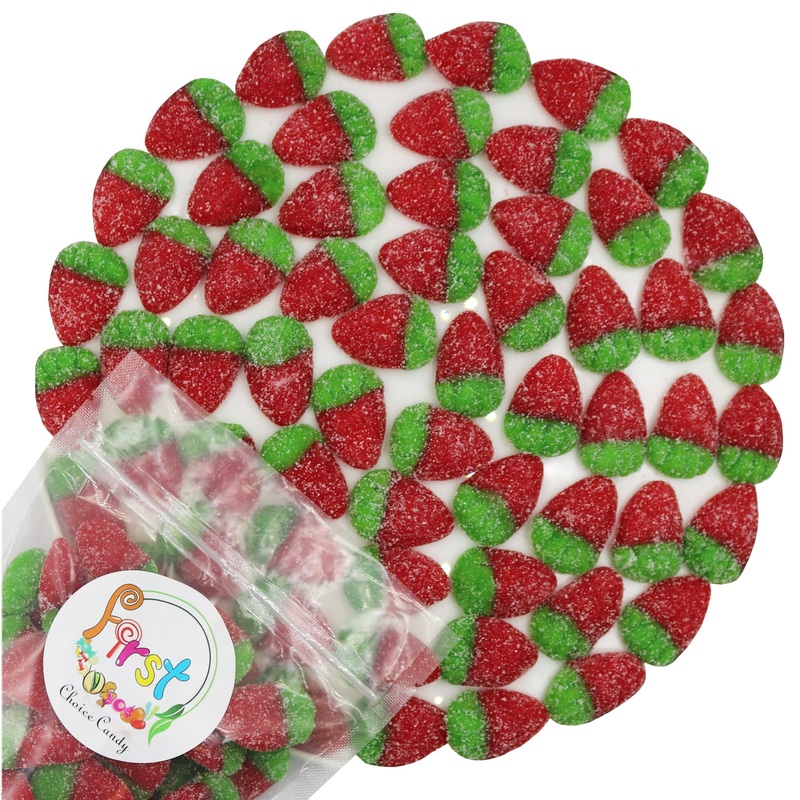 Firstchoicecandy Gummy Fruit Candy (Sour Strawberry, 5 Pound (Pack Of 1))