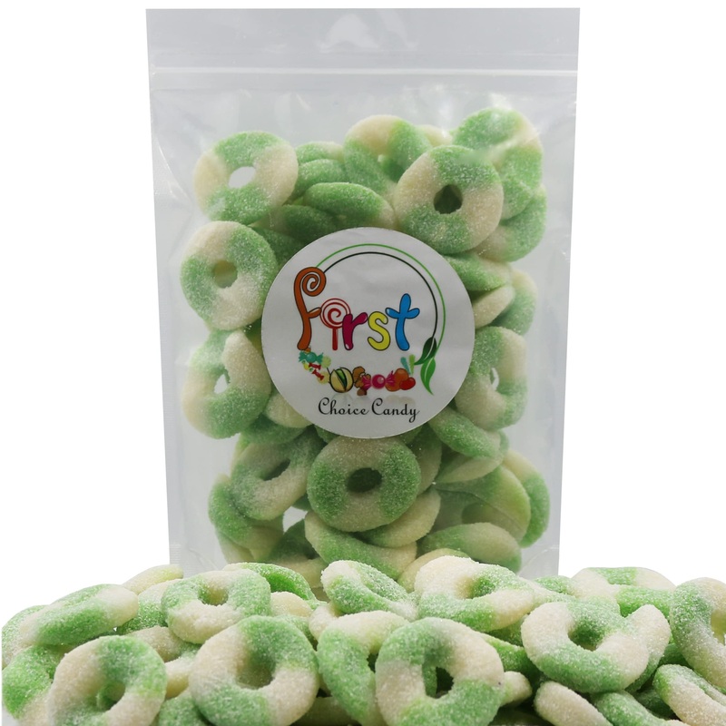 Firstchoicecandy Gummy Rings (Sour Mini Watermelon, 1 Pound (Pack Of 1))