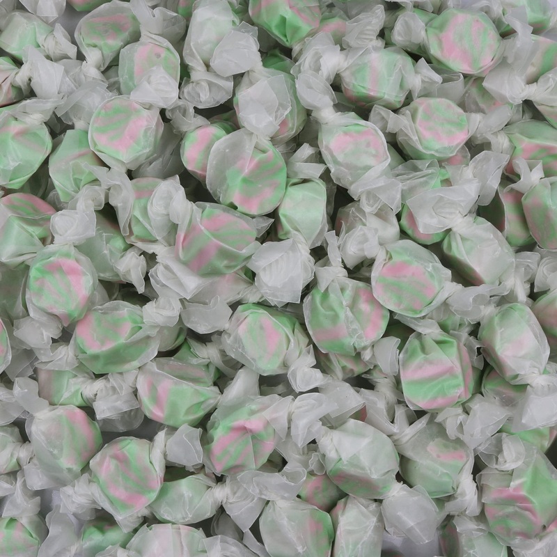 Gourmet Soft And Chewy Salt Water Taffy Candies – Individually Wrapped – Bulk Bags (Watermelon, 2 Pound (Pack Of 1))