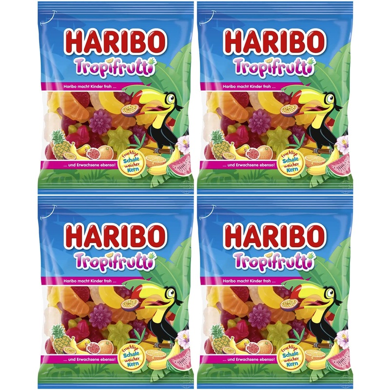 Haribo Tropifrutti Gummy Candy 4-Pack (4 X 175G)