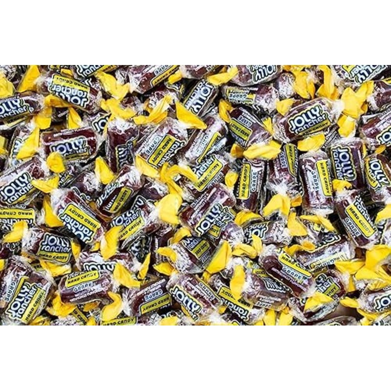 Jolly Ranchers Hard Candy, Bulk Jolly Ranchers- Grape Flavored- Individually Sorted And Wrapped For Freshness (1 Pound)