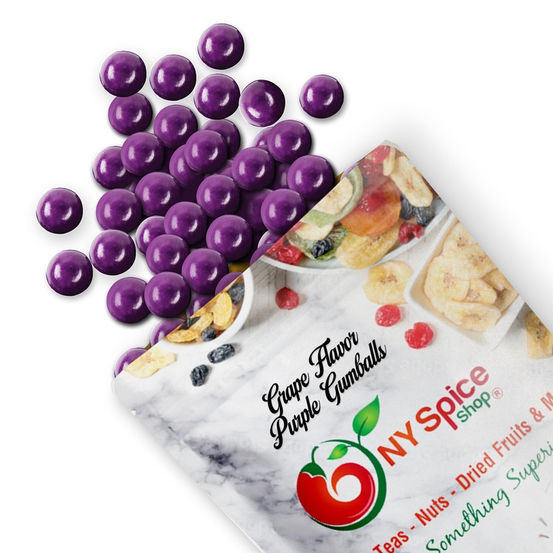 Ny Spice Shop Purple Grapes Gumballs – 1 Pound Gumballs For Gumball Machine – Chewing Gum Dubble Bubble Gumballs – Fruit Flavore