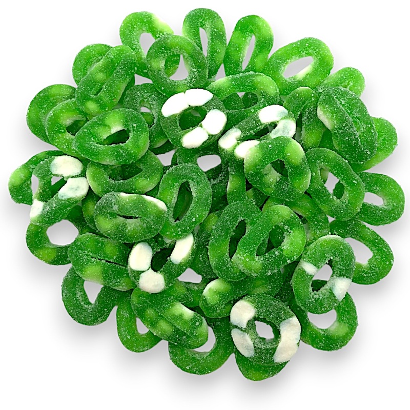 Premium Gummy Apple Rings-1.5 Lbs Delicious Apple Flavor Soft Sweet Gummy Rings In Resealable Bag, Perfect For Snacks, Parties A