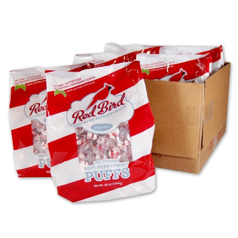 Red Bird Soft Peppermint Candy Mints, Bulk Candy Individually Wrapped, 46 Oz Bag (Case Of 6)