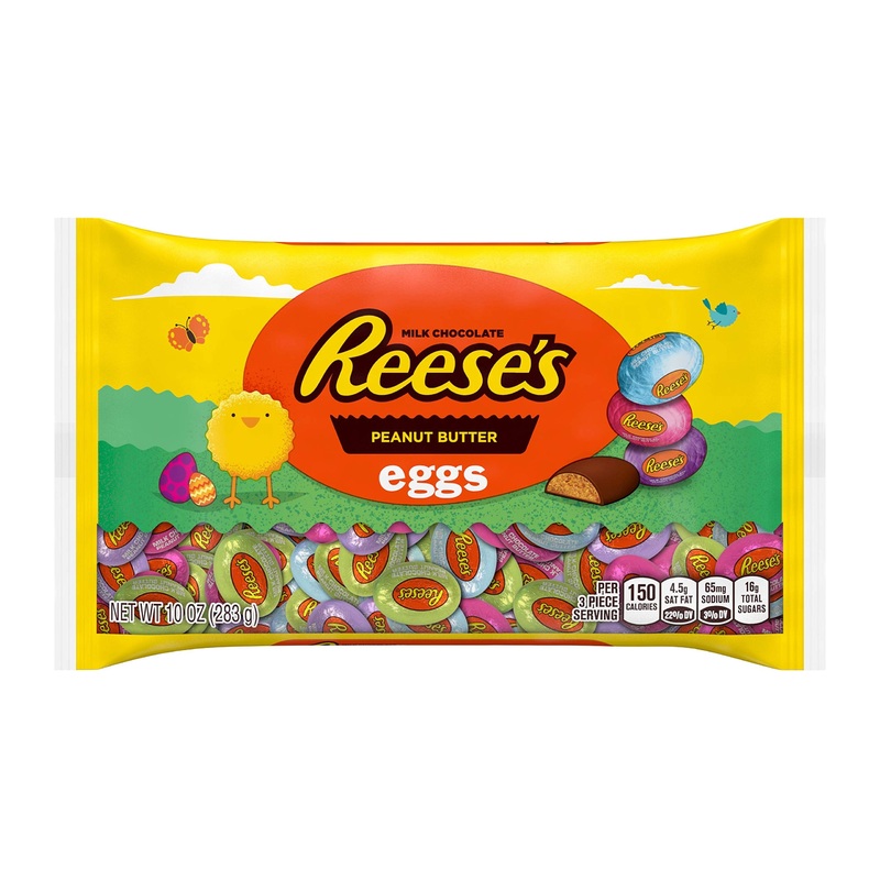 Reese’S Milk Chocolate Peanut Butter Eggs Candy, Easter, 10 Oz Bag