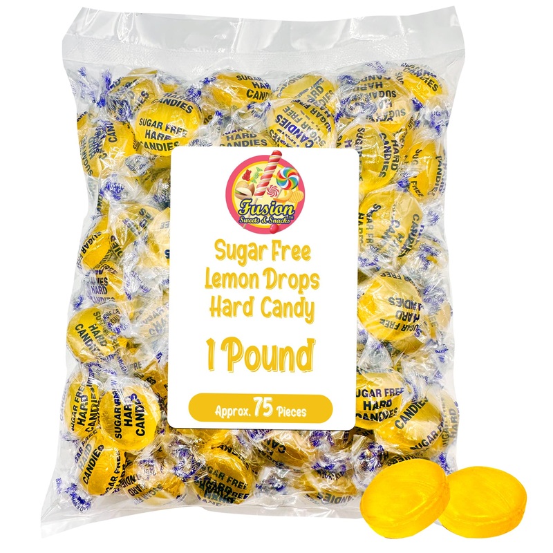 Sugar Free Lemon Drops – Arcor 1Lb Bulk Bag Of Sugar Free Hard Candy – Delicious Sugar Free Lemon Drops Hard Candy Individually
