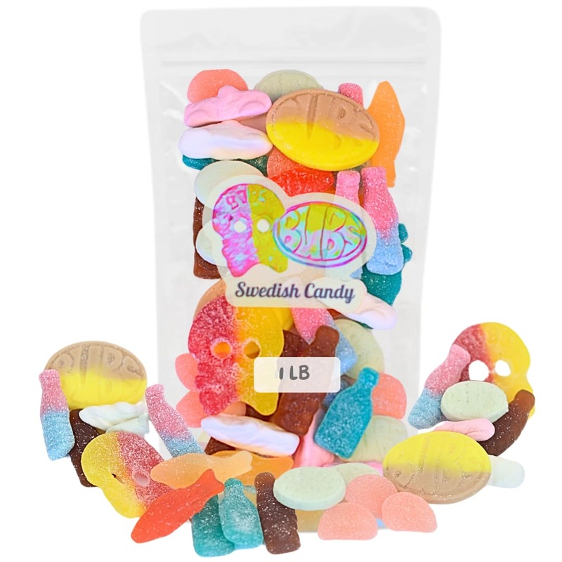 Sweet And Sour Swedish Candy – Fresh Viral Treats Imported From Sweden – Includes Iconic Bubs And The Original Swedish Fish – Au
