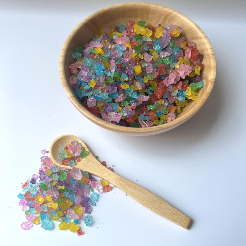 Sweetglob Old Fashioned Medium Rock Sugar Candy Gems, Lump Sugar Rock Crystals (6.6 Pound, Assorted Flavors)