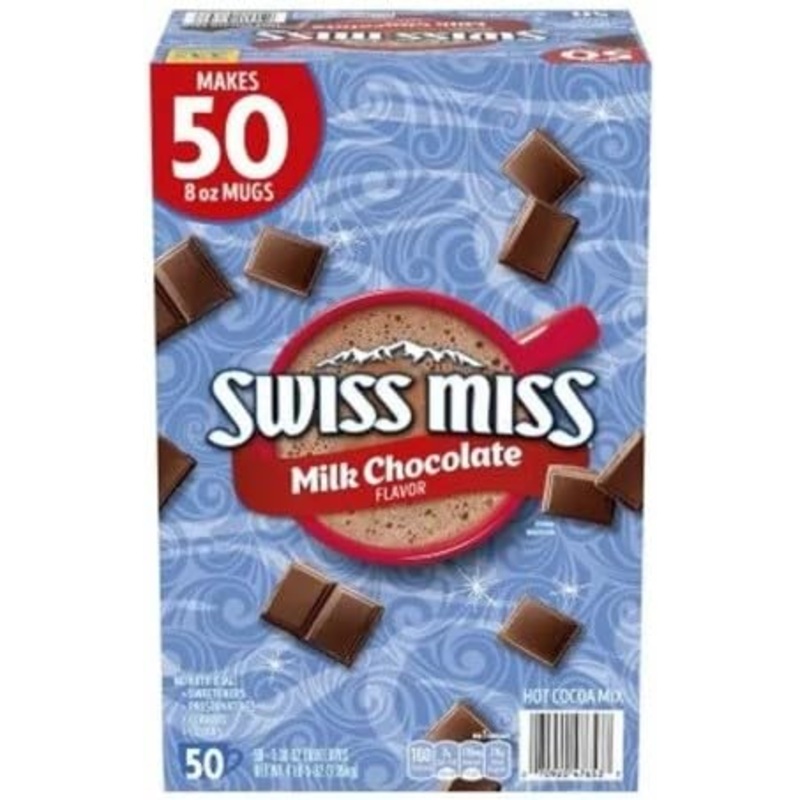 Swiss Miss Milk Chocolate Hot Cocoa Mix Packets – 50 Ct