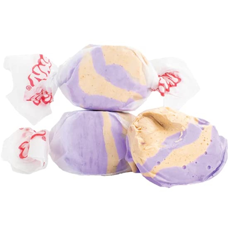 Taffy Town Candies- Blackberry Crumble | Gourmet Taffy| Nougat-Style Candy| Soft & Delicious| Sumer Snack Treats| Party Good Can