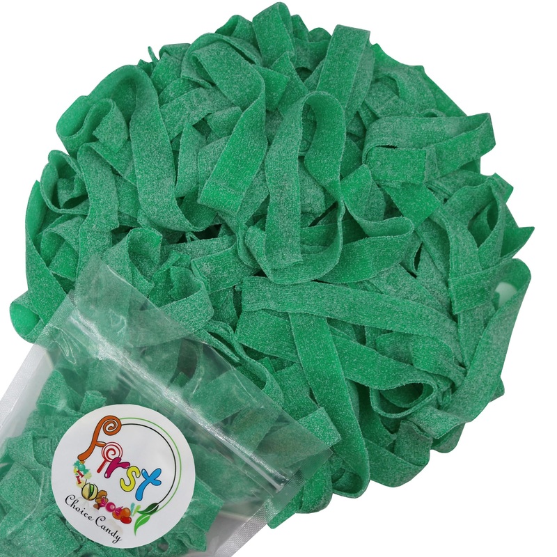 Variety Color Sour Gummy Belts (Green Apple, 3 Lb)
