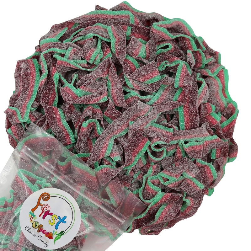 Variety Color Sour Gummy Belts (Watermelon, 3 Lb)