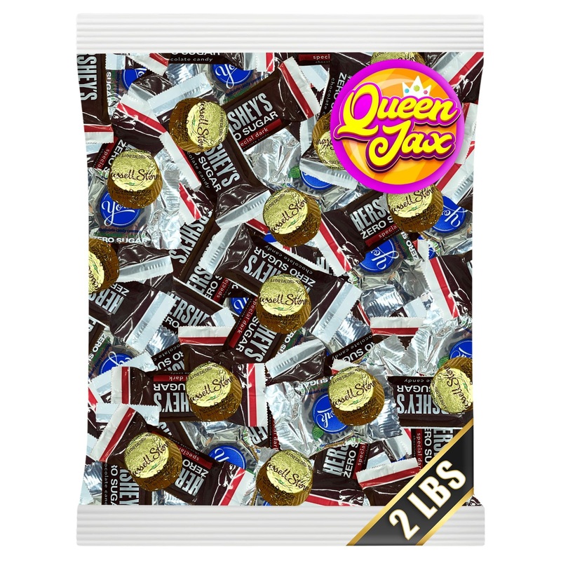 Zero Sugar Chocolate Assorted – Bulk Candy – 2 Pound Bag – Sugar Free – Miniature Cups – Peppermint Patties – Special Dark