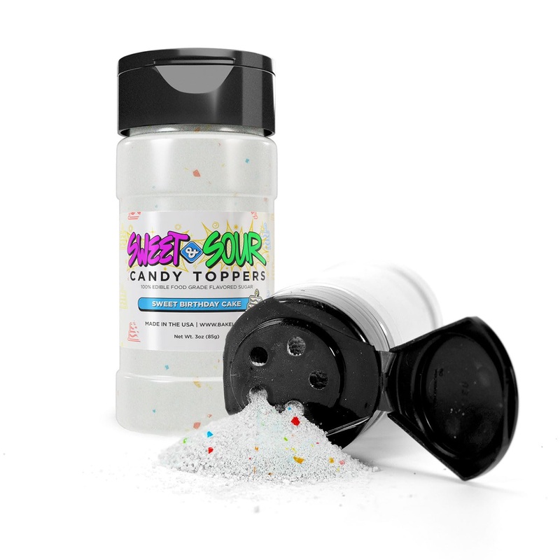 Bakell – Sweet Birthday Cake Candy Topper (85G 1X Shaker Jar) For Fruit, Food & Desserts