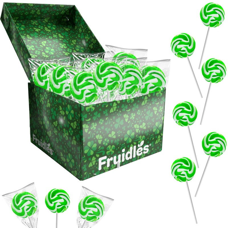 Fruidles St. Patrick’S Day Swirl Lollipops, Party Favor Box – Individually Wrapped (Pack Of 576)