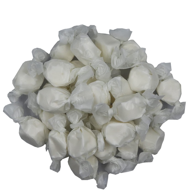 Gourmet Soft And Chewy Salt Water Taffy Candies – Individually Wrapped – Bulk Bags (Marshmallow, 2 Pound (Pack Of 1))